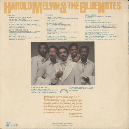 Harold Melvin & The Blue Notes - Now Is The Time (AA-1041) LP 1977 US ABC|中古LP