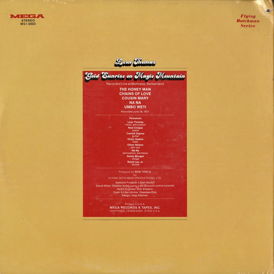 Leon Thomas – Gold Sunrise On Magic Mountain (M51-5003) LP 1971 US Mega | 中古LP