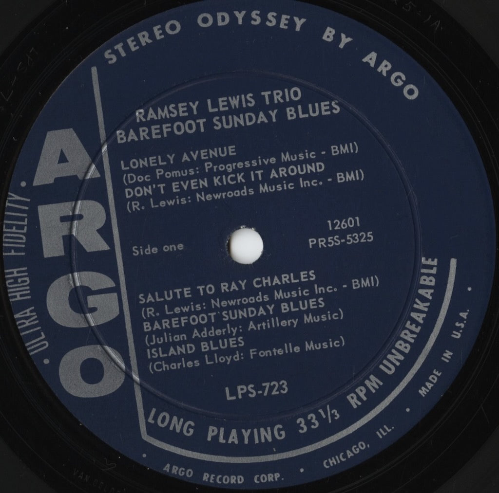 Ramsey Lewis - Barefoot Sunday Blues (LPS-723) LP 1963 US Argo|中古LP