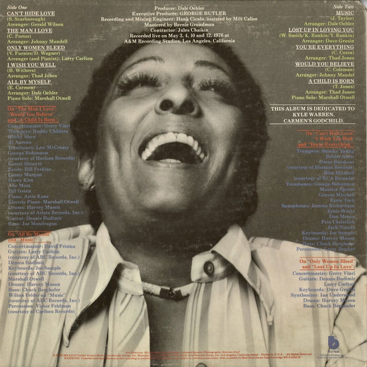 Carmen McRae - Can't Hide Love (BN-LA635-G) 1976 US Blue Note|中古LP
