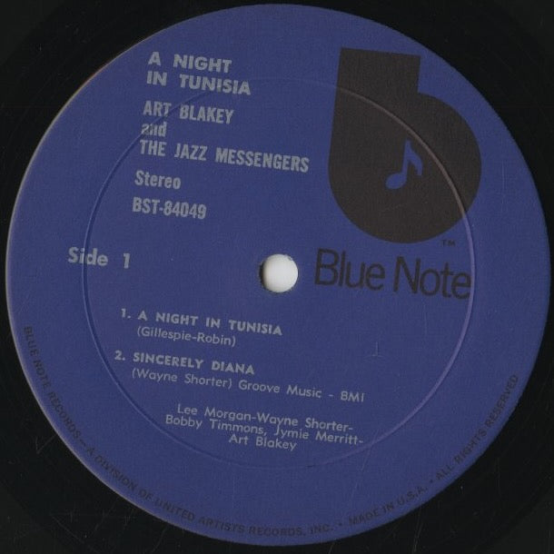 Art Blakey / アート・ブレイキー&ジャズ・メッセンジャーズ / A Night In Tunisia (BST 84049)
