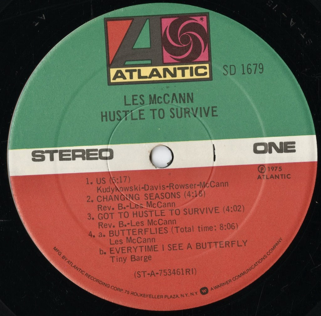 Les McCann – Hustle To Survive (SD 1679) LP 1975 US Atlantic | 中古LP