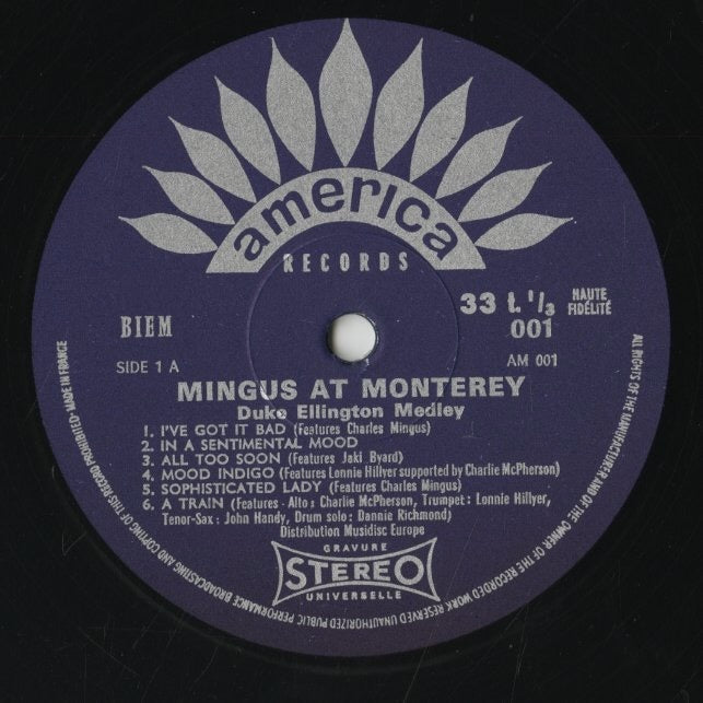Charles Mingus – Mingus At Monterey (30 AM 001-002) 2LP 1977 FRA America | 中古LP