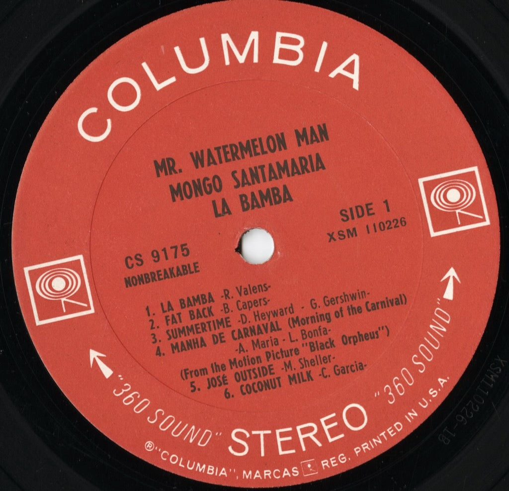 Mongo Santamaria - La Bamba (CS 9175) LP 1965 US Columbia|中古LP