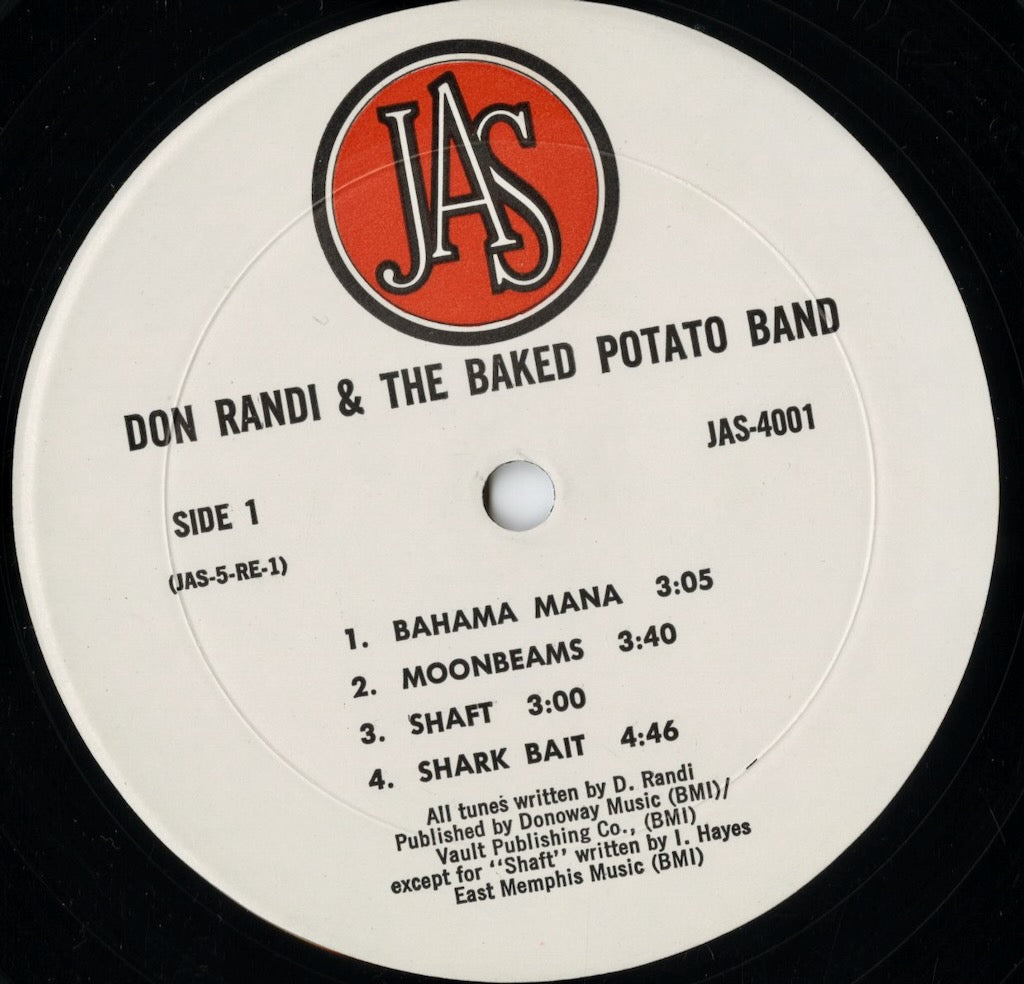 Don Randi & The Baked Potato Band - S.T. (JAS-4001) LP 1975 US JAS|中古LP