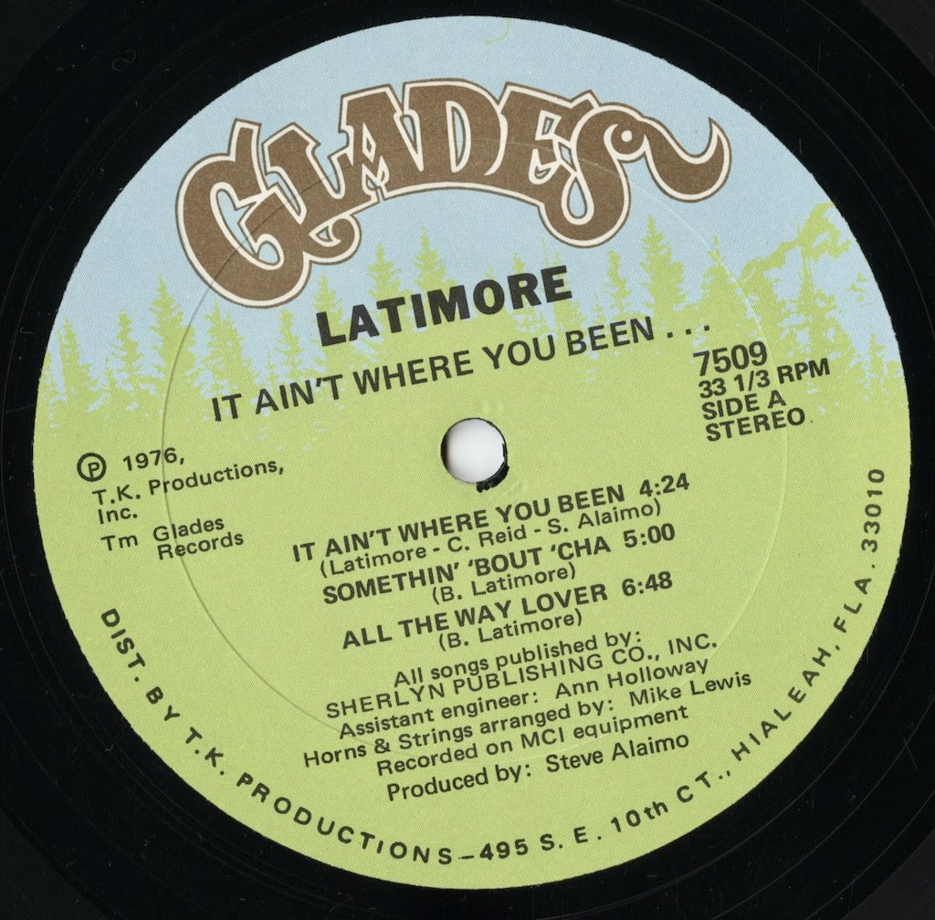 Latimore - It Ain't Where You Been (7509) LP 1976 US Glades|中古LP