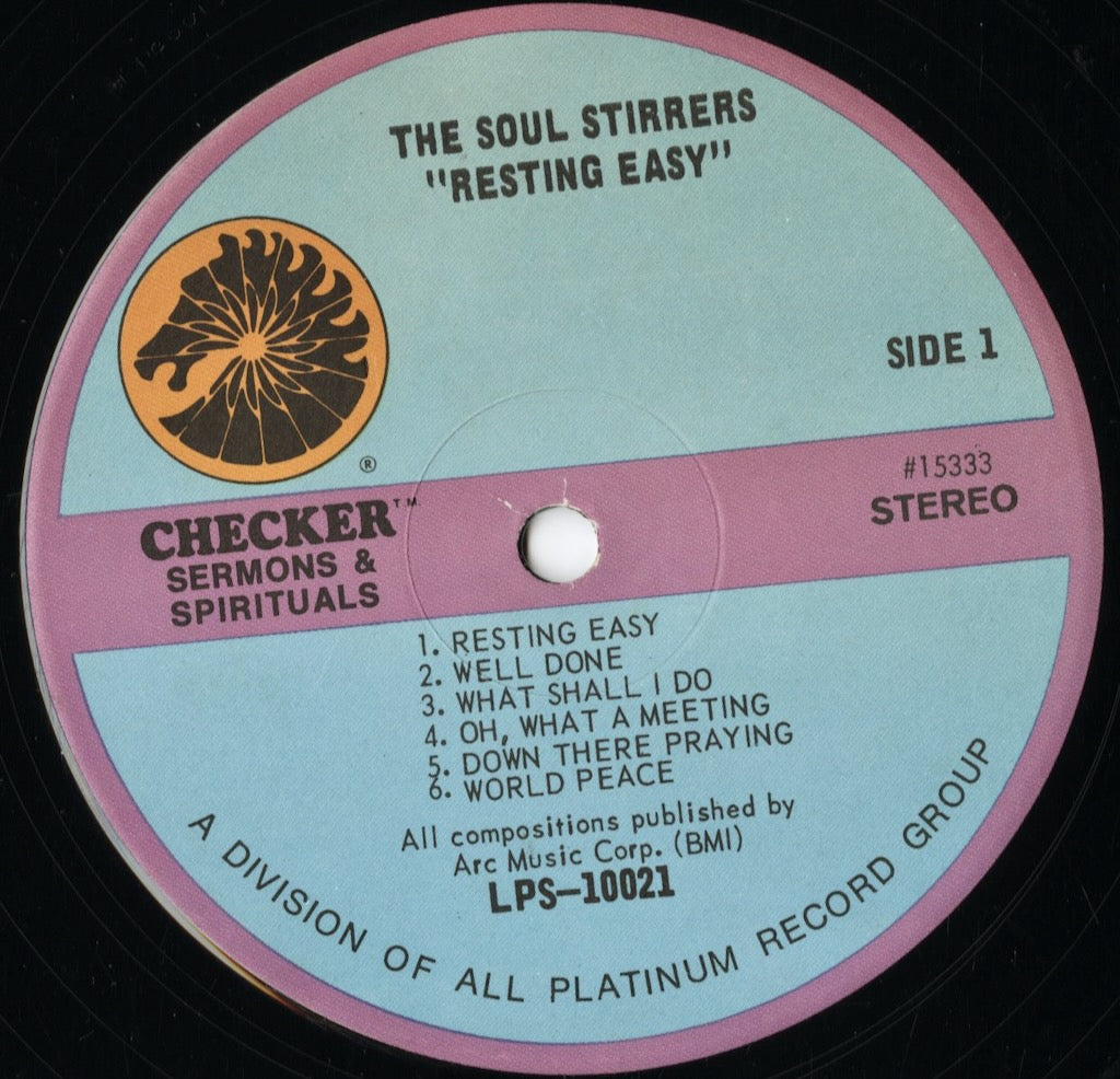 The Soul Stirrers - Resting Easy (LPS 10021) LP 1970's US Checker|中古LP