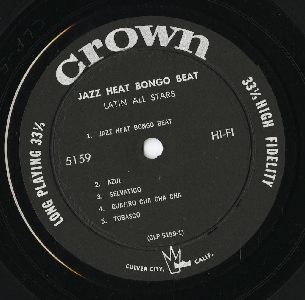 Latin All Stars - Jazz Heat - Bongo Beat (5159) LP 1960 US Crown|中古LP