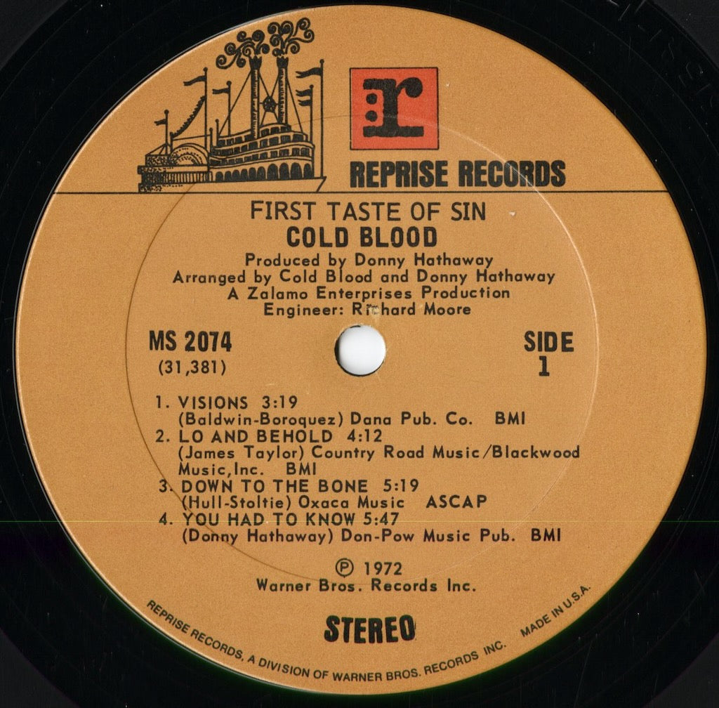 Cold Blood - First Taste Of Sin (MS2074) 1972 US Reprise|中古LP