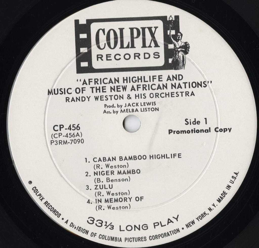 Randy Weston - Music From The New African Nations Featuring The Highlife (CP 456) LP 1963 US Colpix|中古LP