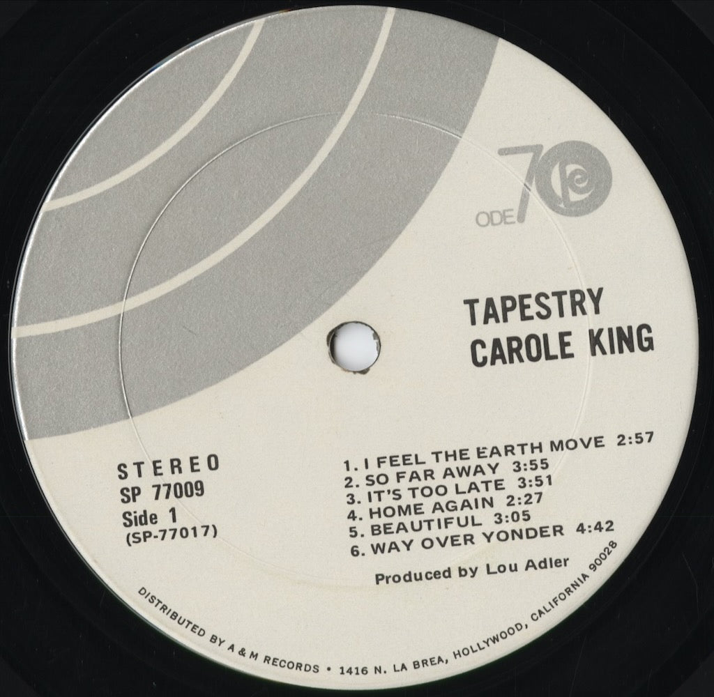 Carole King - Tapestry(Ode70ロゴ)(SP-77009) 1971 US Ode|中古LP