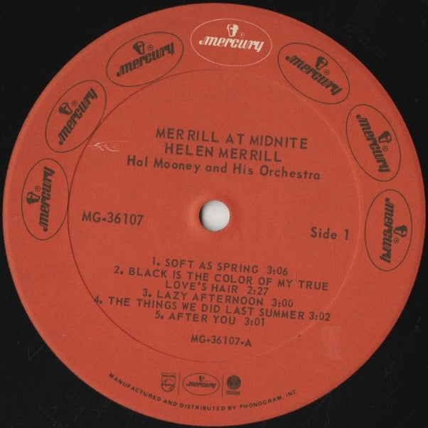Helen Merrill / ヘレン・メリル / Merrill At Midnight (MG 36107)