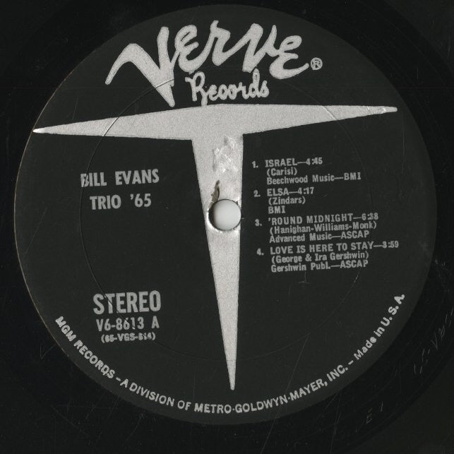 Bill Evans / ビル・エヴァンス・トリオ / Trio '65 (V6-8613)