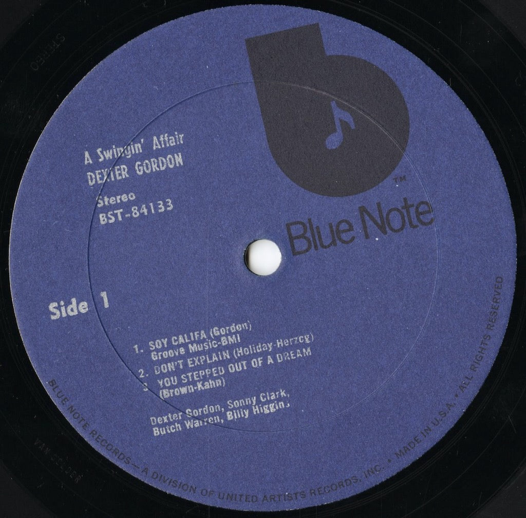 Dexter Gordon - A Swingin’ Affair (BST-84133) LP 1973 US Blue Note|中古LP