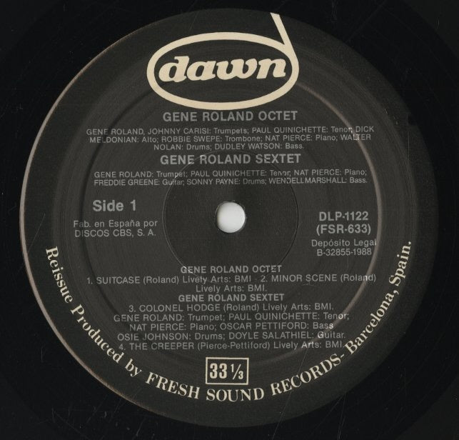 Gene Roland / Hal Serra / ジーン・ローランド ハル・セラ / Jazzville Vol. 4 (FSR 633)