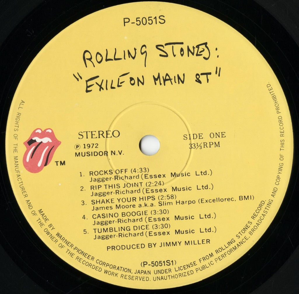 Rolling Stones / ローリング・ストーンズ / Exile On Main St. (P-5051S)