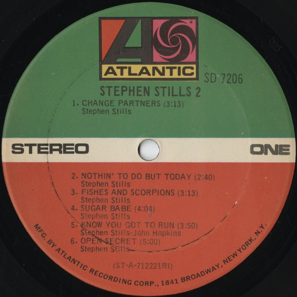 Stephen Stills – Stephen Stills 2 (SD 7206) 1971 US Atlantic | 中古LP