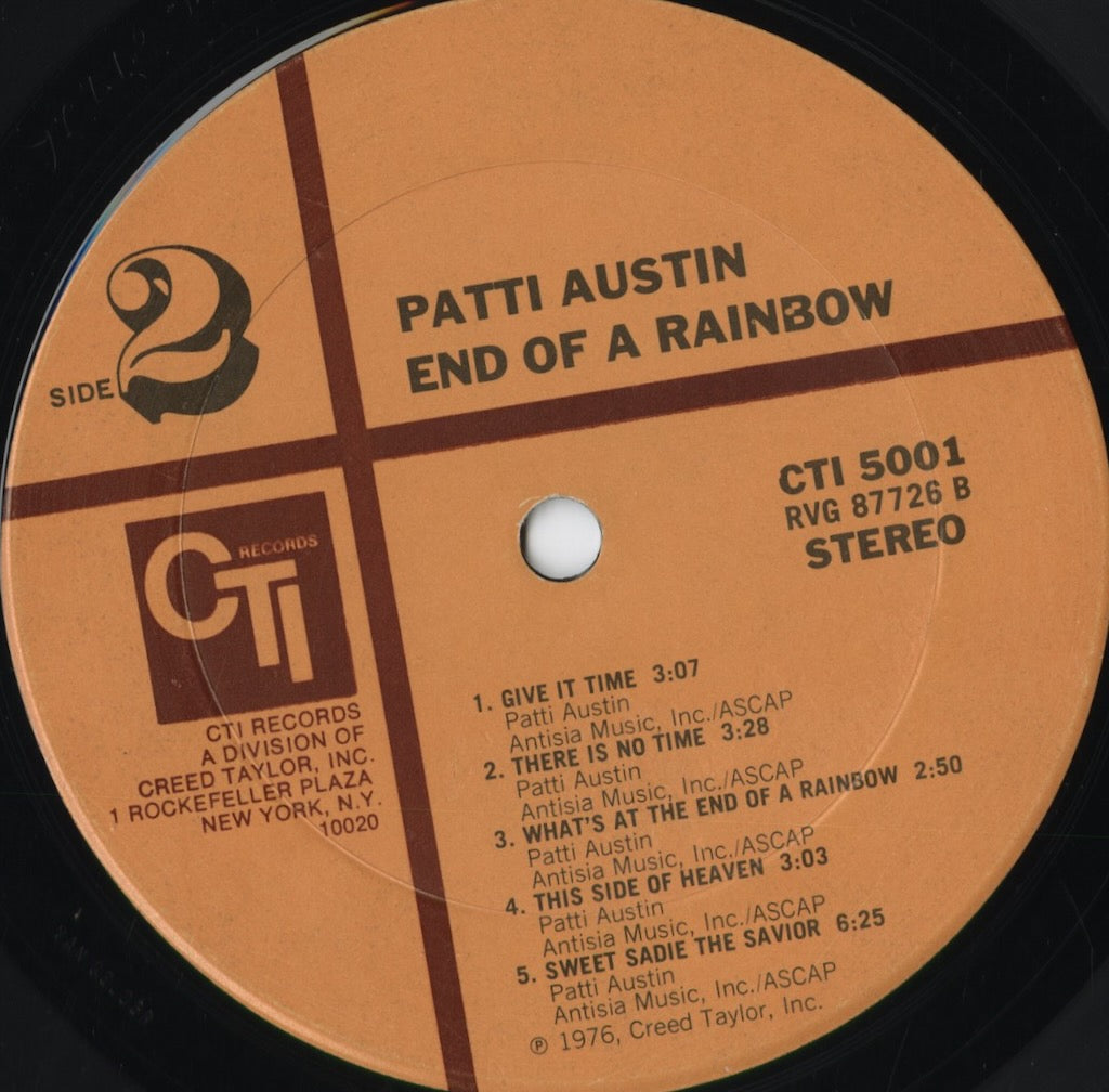 Patti Austin - End Of A Rainbow (CTI 5001) 1976 US CTI|中古LP