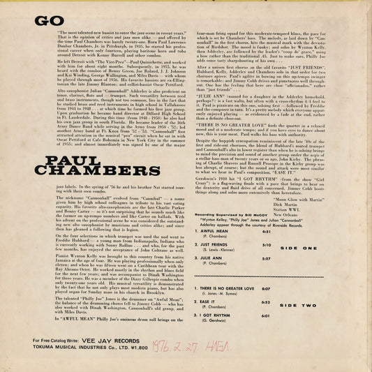 Paul Chambers - Go (JC-7) 1975 JPN Vee-Jay|中古LP