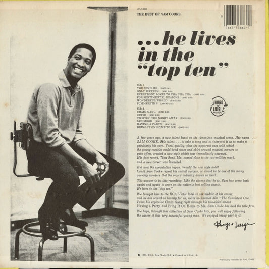 Sam Cooke - The Best Of Sam Cooke (AYL1-3863) 1981 US RCA|中古LP