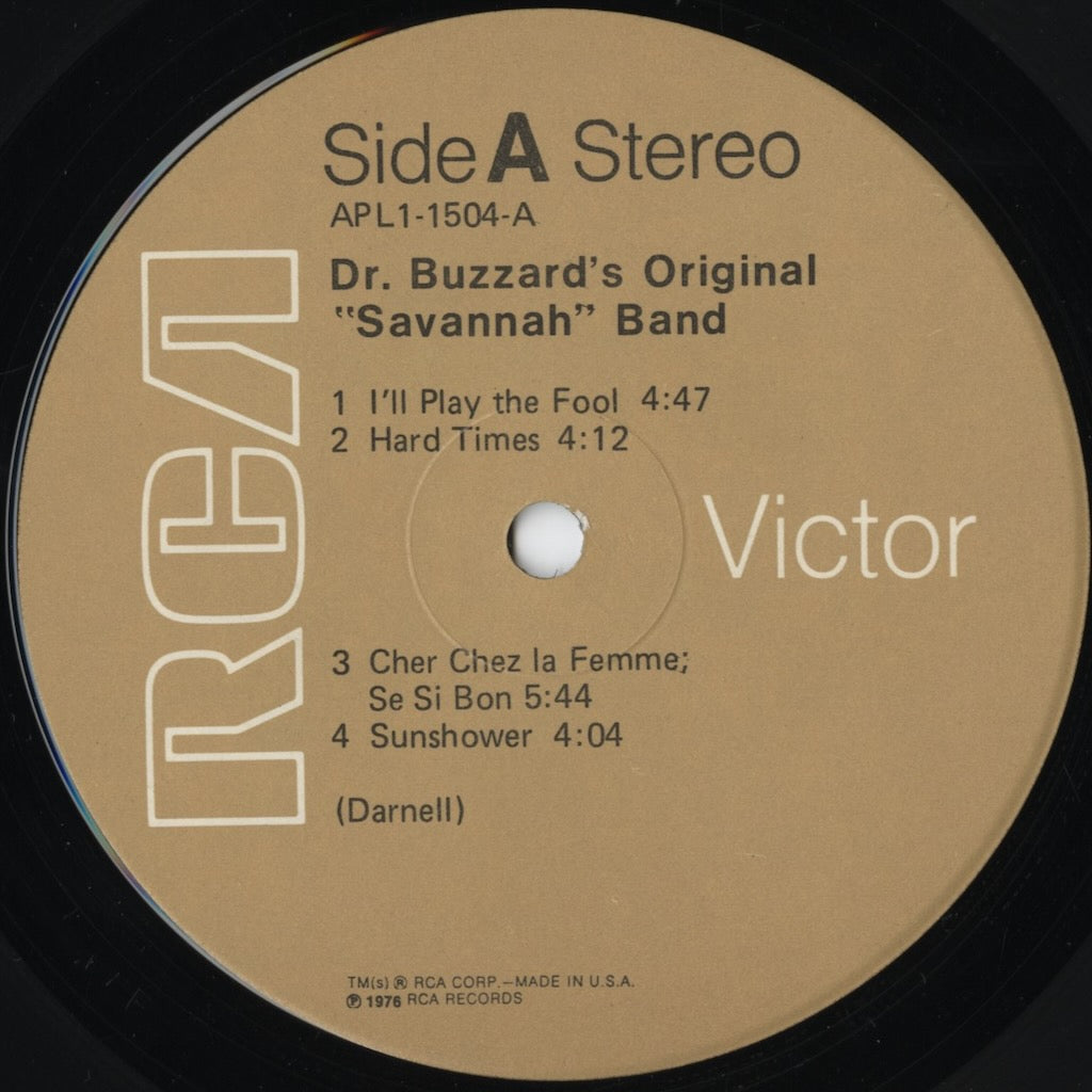 Dr. Buzzard's Original Savannah Band (1976) (APL1-1504) LP 1976 US RCA|中古LP