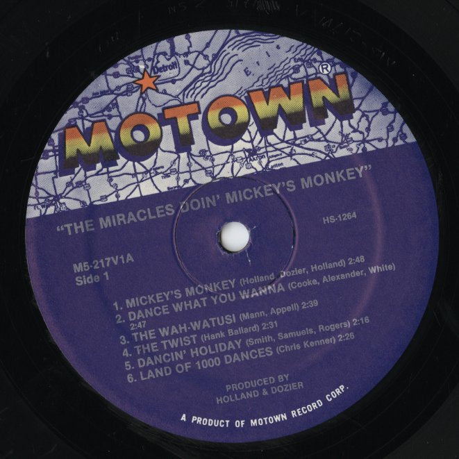 The Miracles - Doin' Mickey's Monkey (M5-217V1) LP 1981 US Motown|中古LP