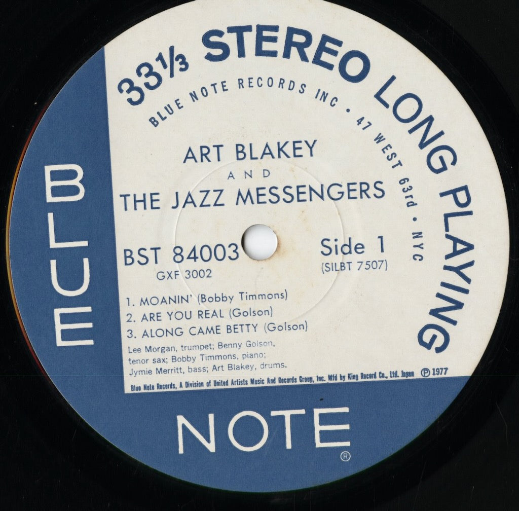 Art Blakey And The Jazz Messengers - Moanin' (GXF 3002) 1977 JPN Blue Note|中古LP
