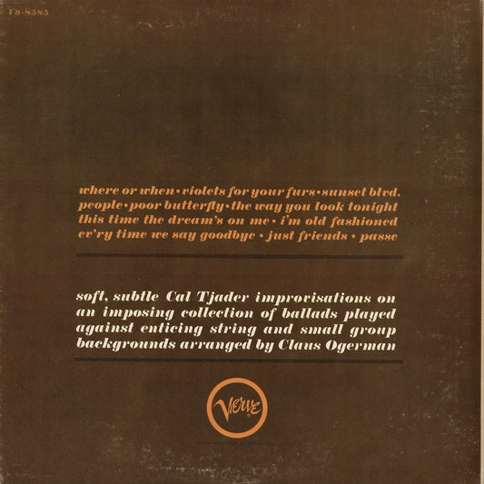 Cal Tjader - Warm Wave (SMAS-90714) 1964 US Verve-MGM|中古LP