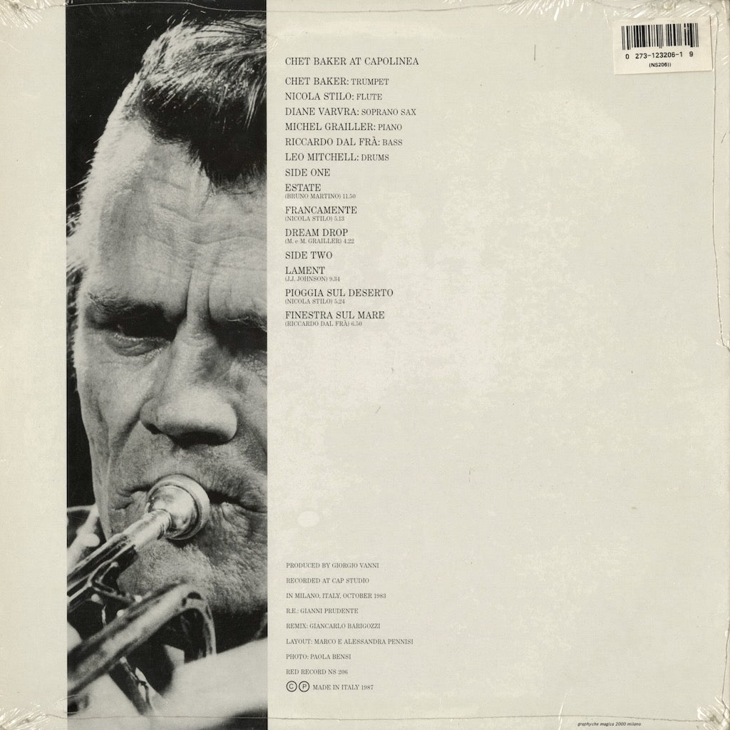 Chet Baker - At Capolinea (NS206) LP 1987 Italy Red Record|中古LP 未開封シールド