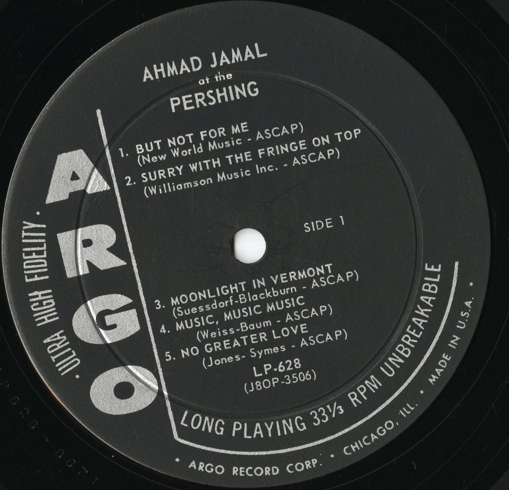 Ahmad Jamal / アーマッド・ジャマル / But Not For Me (LP-628)