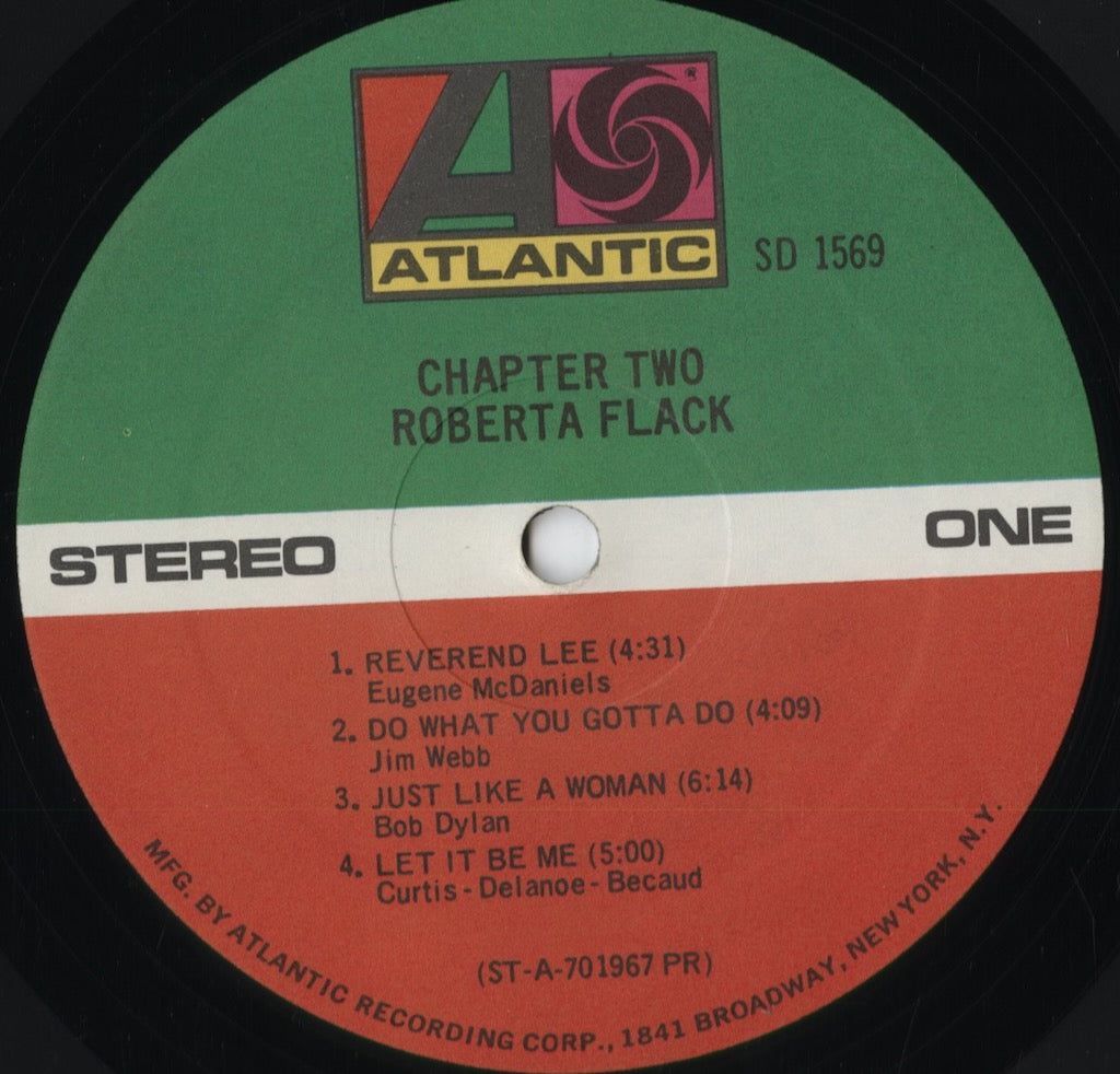 Roberta Flack – Chapter Two (SD 1569) 1970 US Atlantic|中古LP