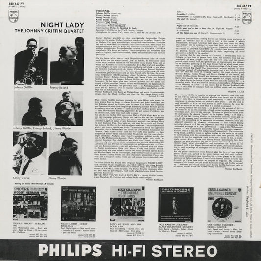 Johnny Griffin – Night Lady (DMJ-5012) LP 1991 JPN Philips | 中古LP