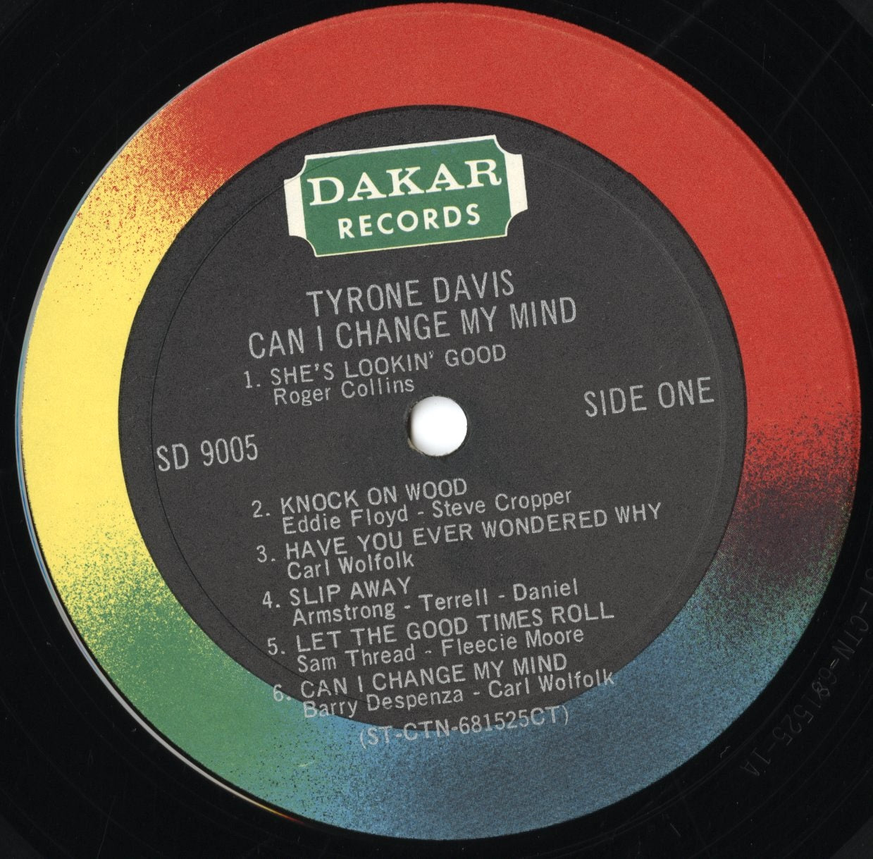 Tyrone Davis - Can I Change My Mind (SD 9005) 1969 US Dakar|中古LP