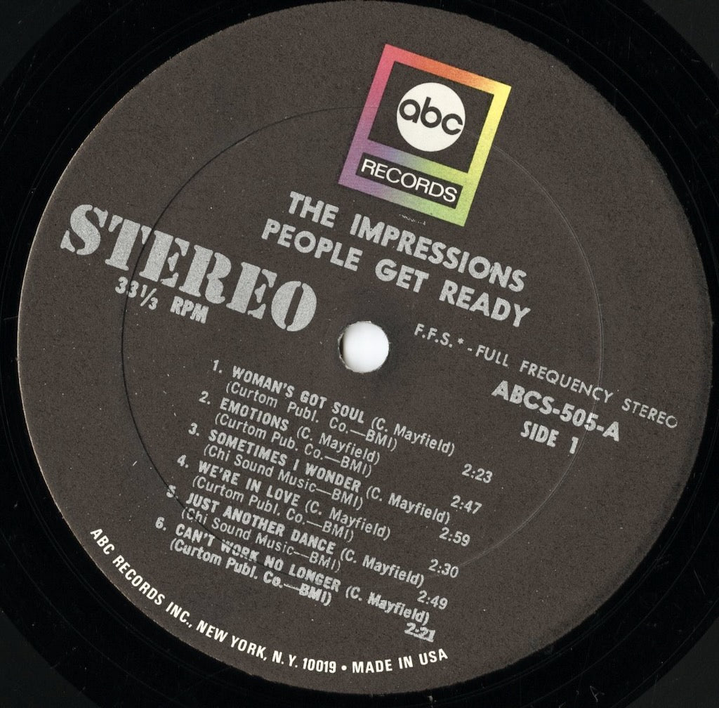 The Impressions / インプレッションズ / People Get Ready (ABCS-505)