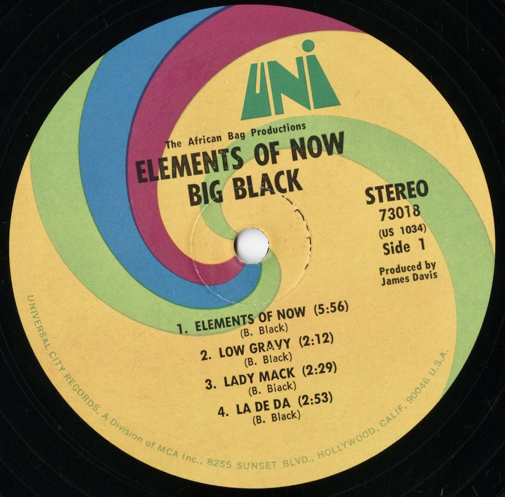 Big Black - Elements Of Now! (73018) LP 1968 US UNI|中古LP