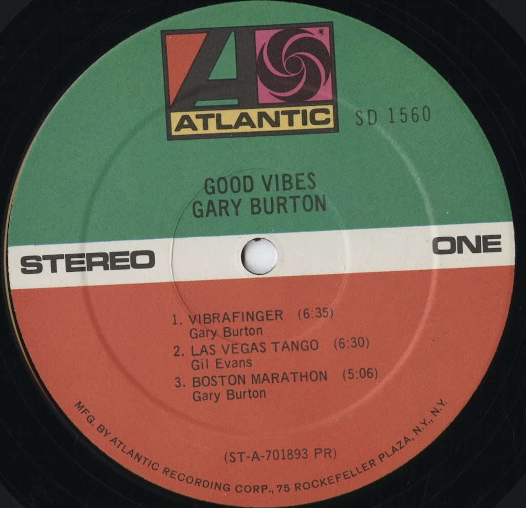Gary Burton - Good Vibes (SD1560) 1970's US Atlantic|中古LP