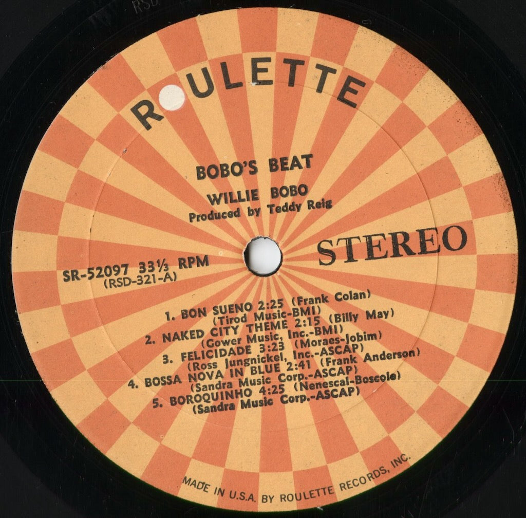 Willie Bobo - Bobo's Beat (SR 52097) 1963 US Roulette|中古LP