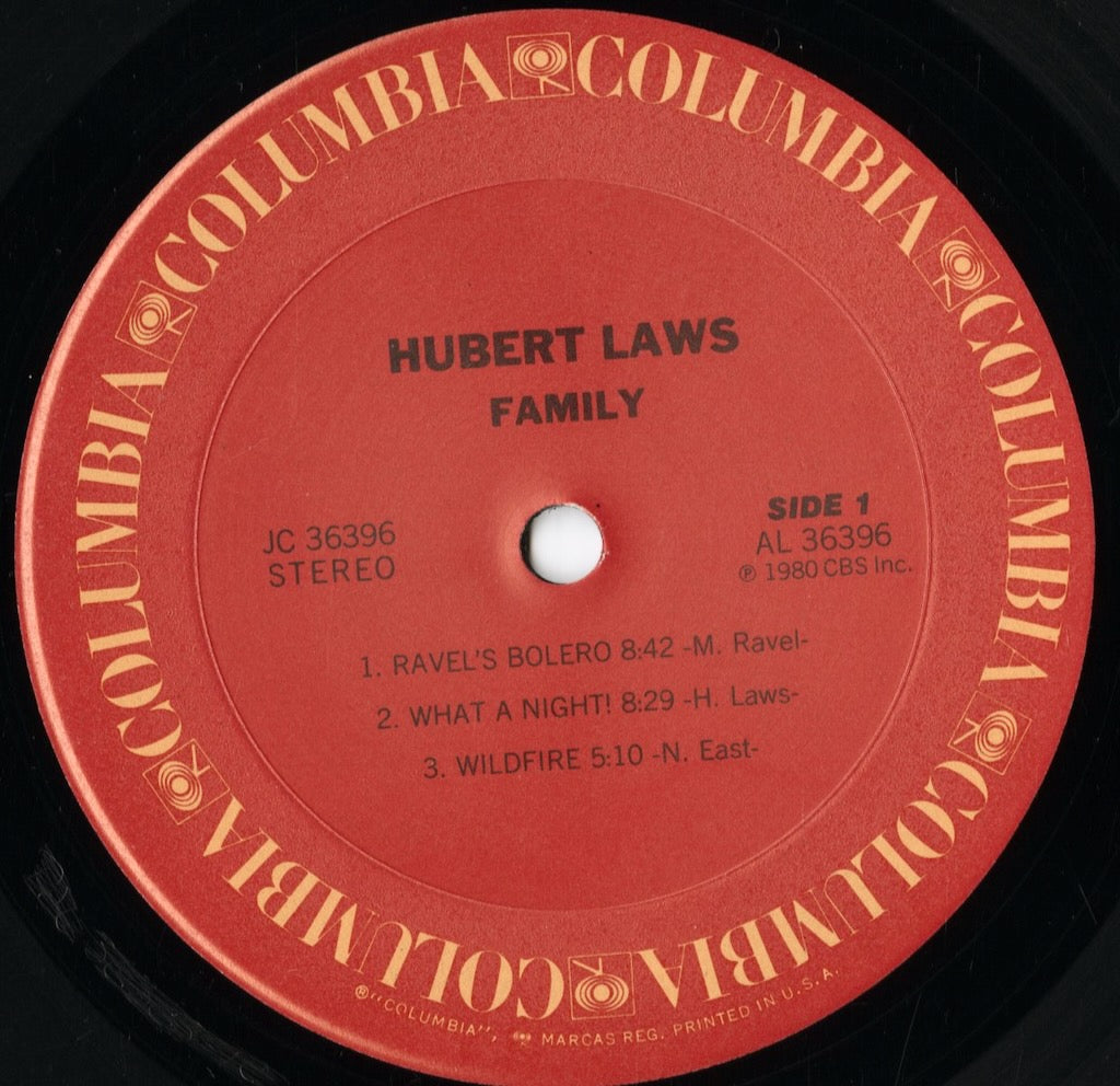Hubert Laws - Family (JC36396) 1980 US Columbia|中古LP