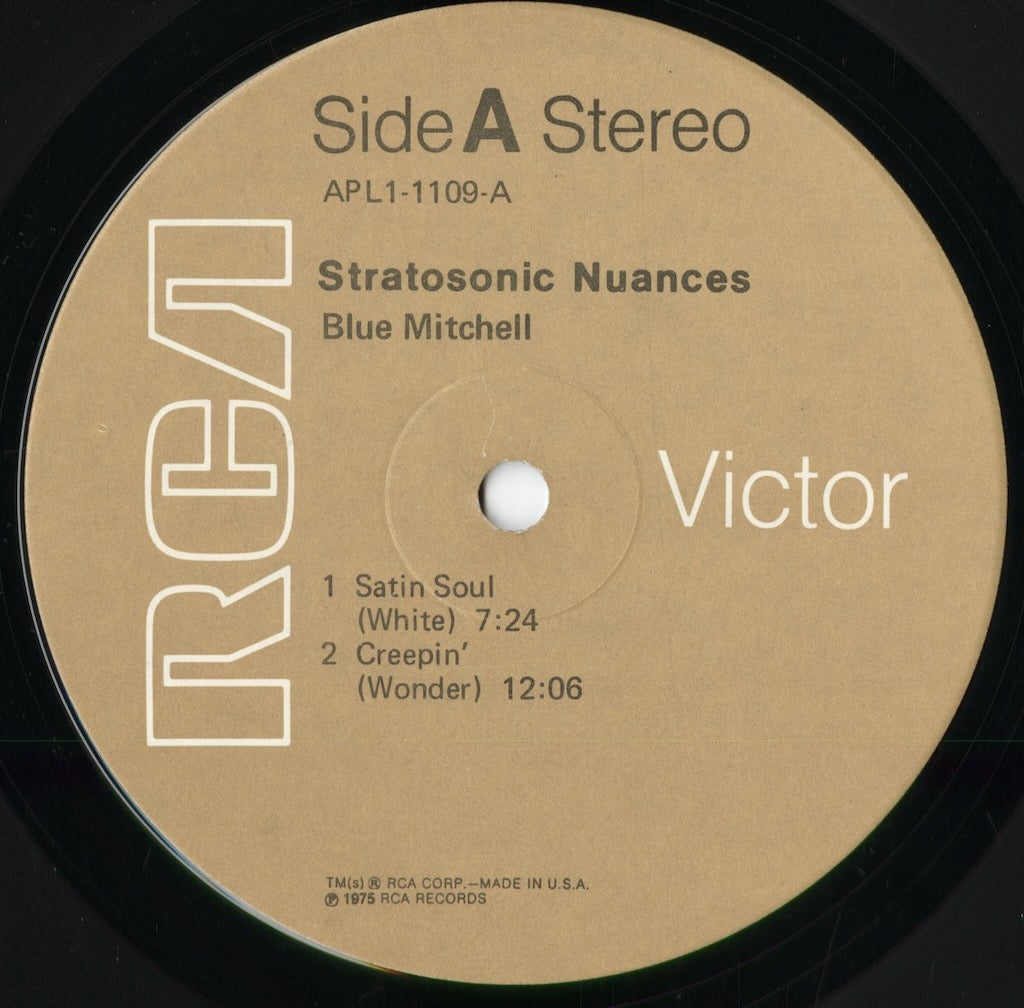 Blue Mitchell - Stratosonic Nuances (APL1-1109) 1975 US RCA|中古LP