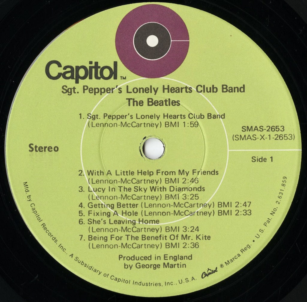 The Beatles / ビートルズ / Sgt. Pepper's Lonely Hearts Club Band (SMAS-2653) US Capitol グリーンLabel.