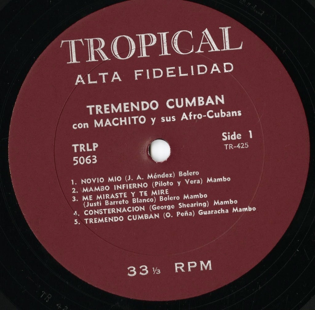 Machito Y Sus Afro-Cubanos - Tremendo Cumban (TRLP 5063) LP 1970’s US Tropical|中古LP