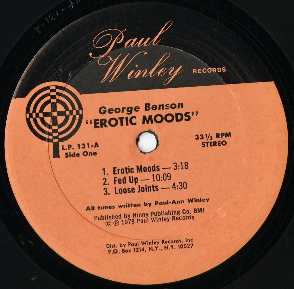 George Benson - Erotic Moods (L.P. 131) 1978 US Paul Winley|中古LP