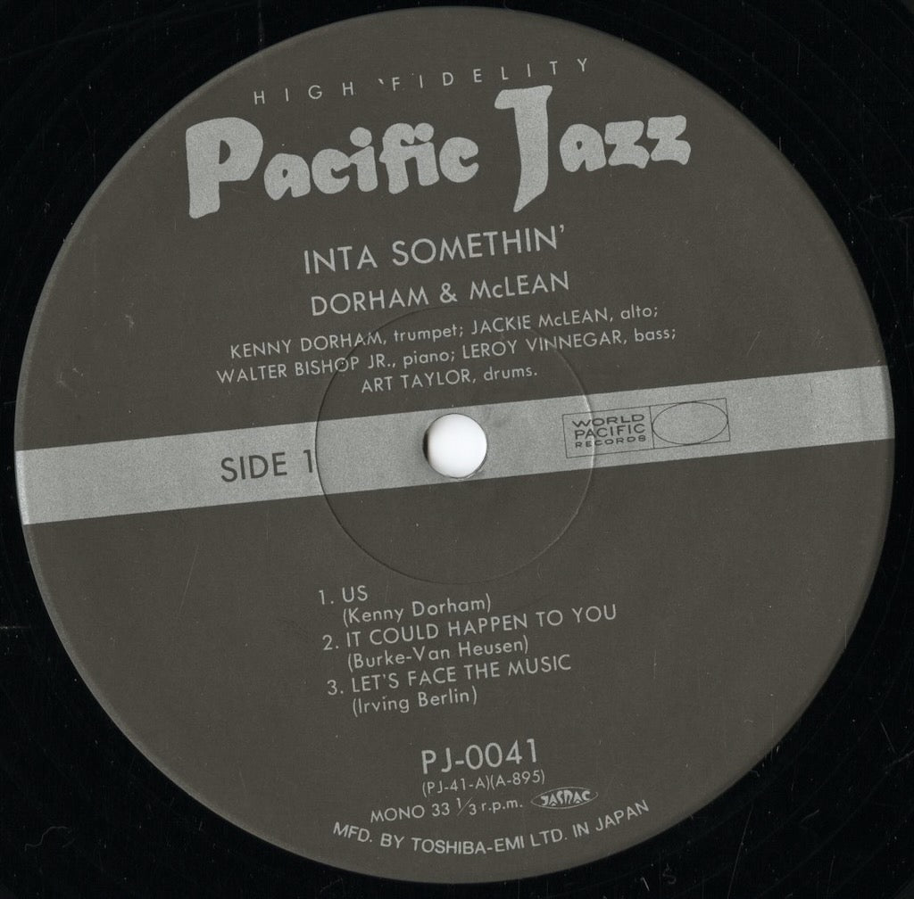 Kenny Dorham, Jackie McLean - Inta Somethin' (PJ-0041) 1992 JPN Pacific Jazz|中古LP