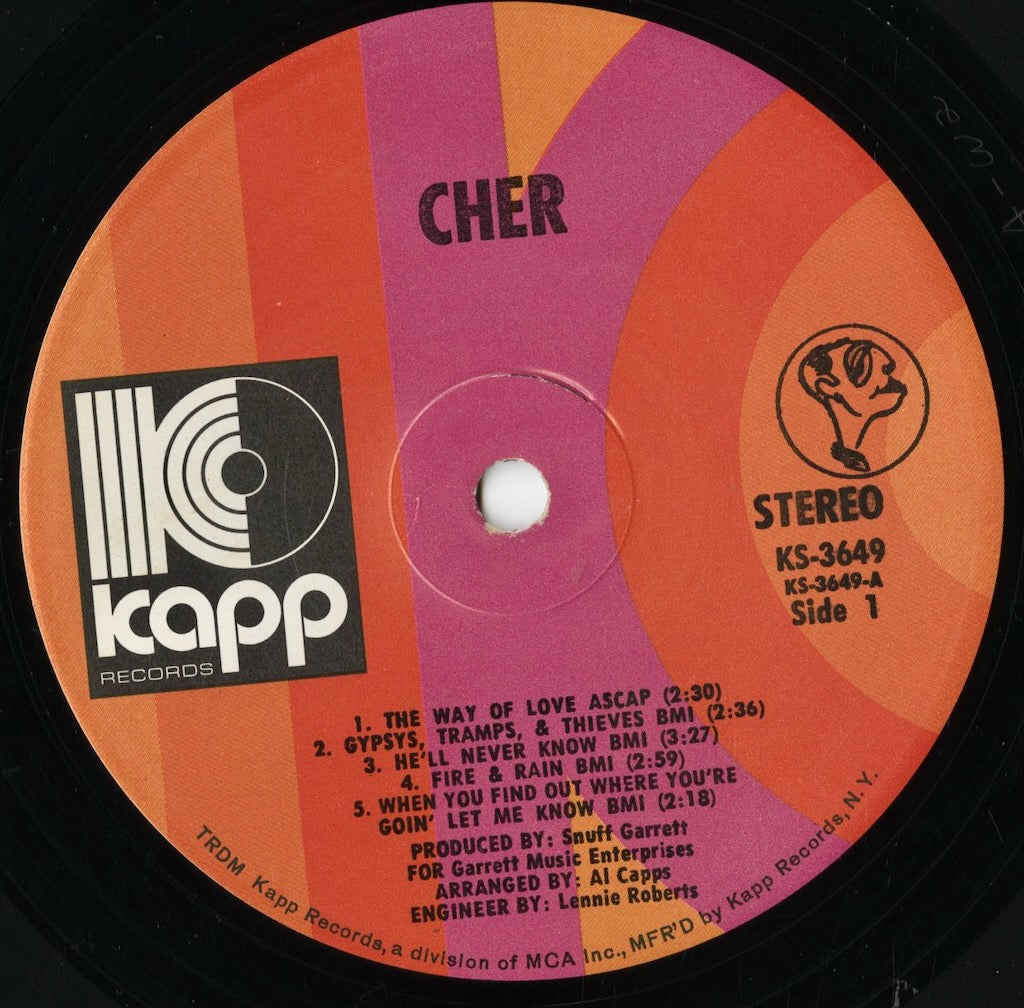 Cher - Cher (KS 3649) LP 1971 US Kapp|中古LP