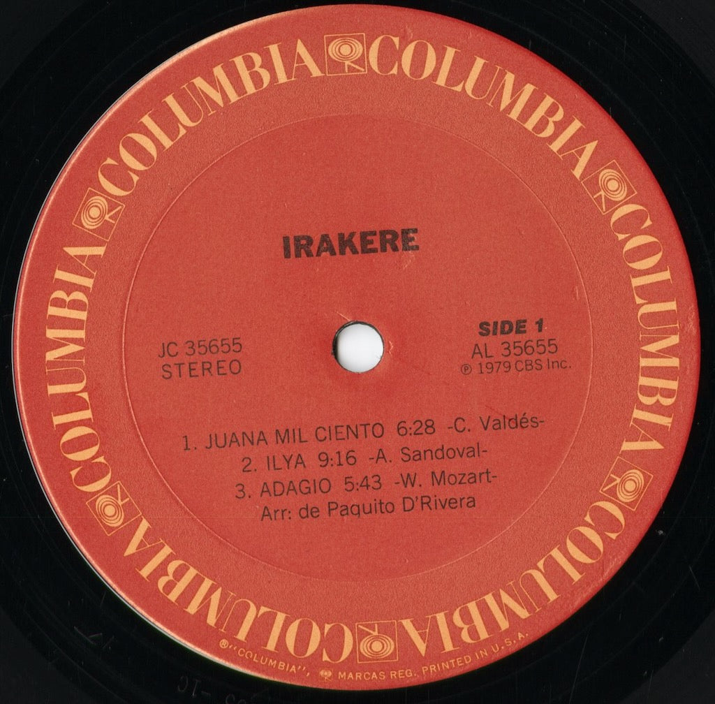 Irakere – Irakere (JC 35655) LP 1979 US Columbia | 中古LP