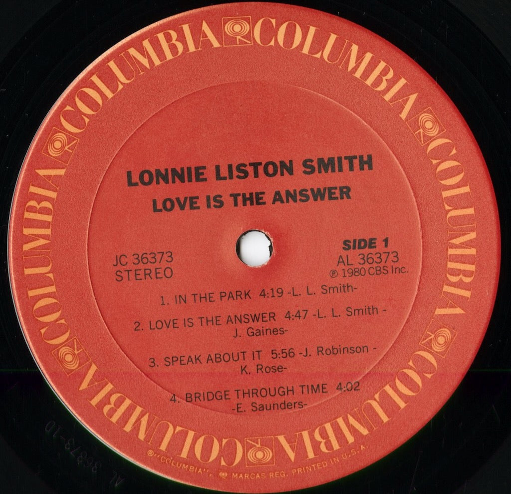 Lonnie Liston Smith - Love Is The Answer (JC36373) 1980 US Columbia|中古LP