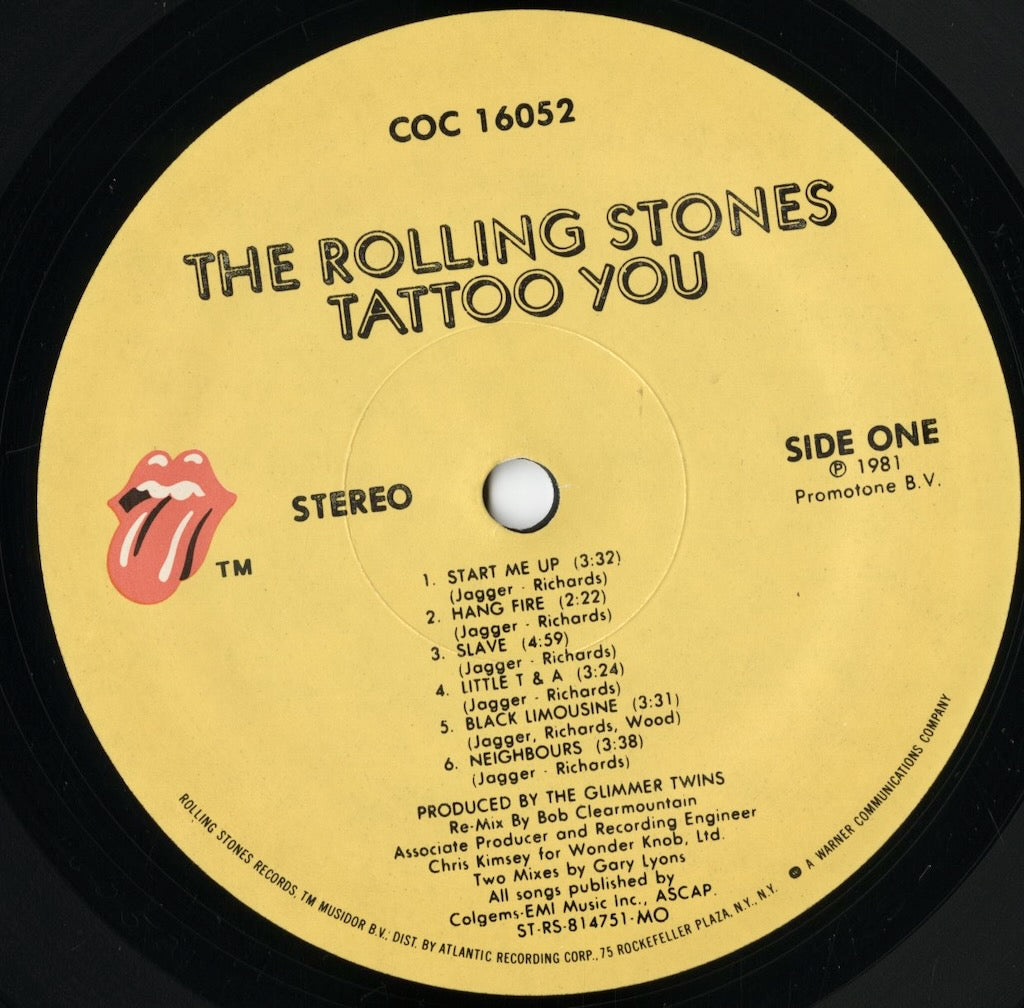 The Rolling Stones – Tattoo You (COC 16052) LP 1981 USオリジナル盤