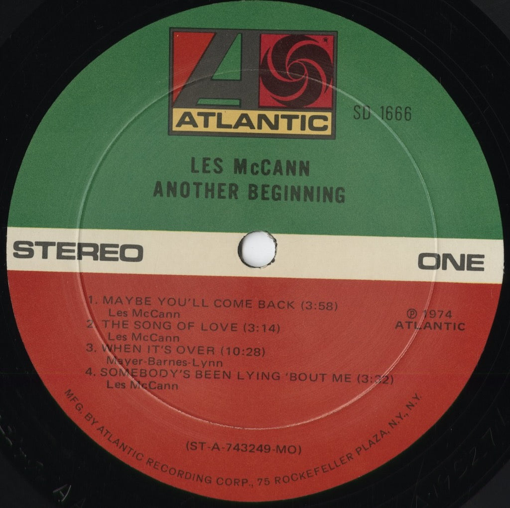 Les McCann - Another Beginning (SD1666) 1974 US Atlantic|中古LP
