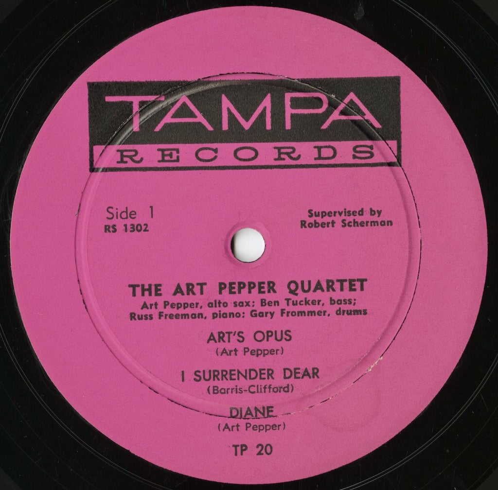 Art Pepper Quartet - Art Pepper Quartet (1957) (TP-20) 1958 US Tampa|中古LP