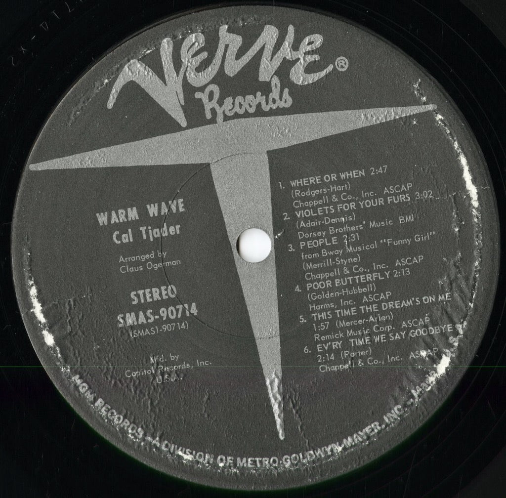 Cal Tjader - Warm Wave (SMAS-90714) 1964 US Verve-MGM|中古LP